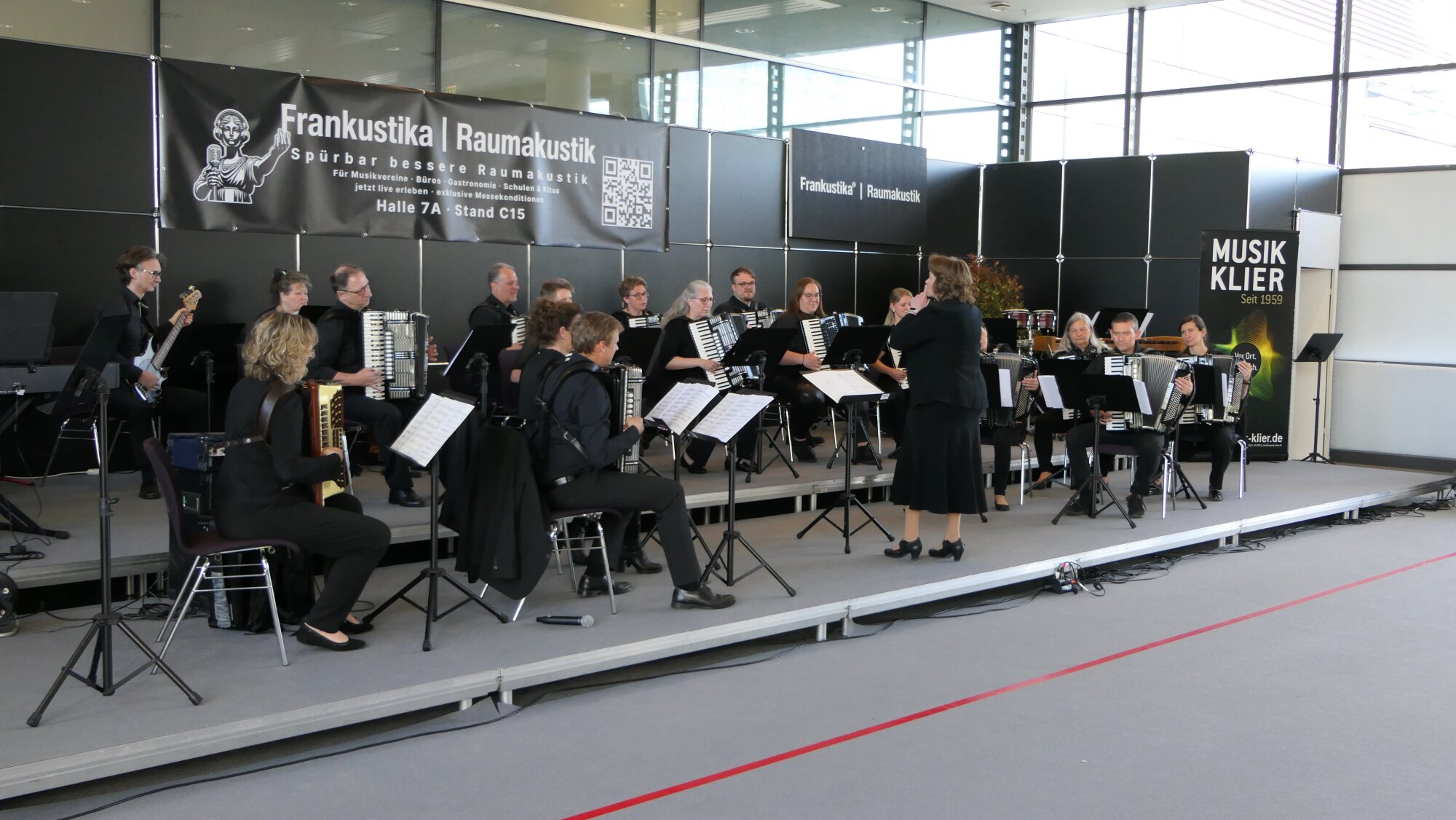 Orchester auf der Bühne