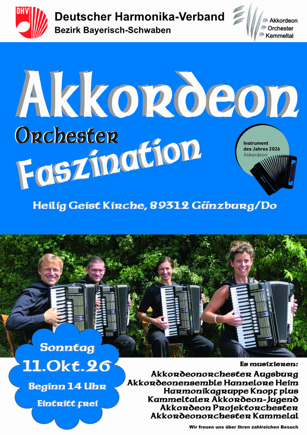 Plakat Akkordeontag 2026